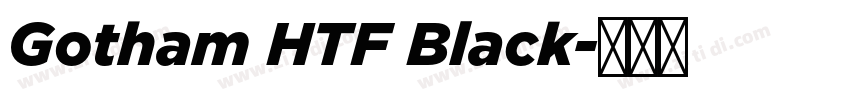Gotham HTF Black字体转换